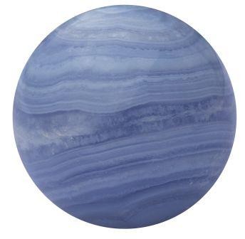 Massagekugel Blauer Chalcedon "In Fluss kommen"